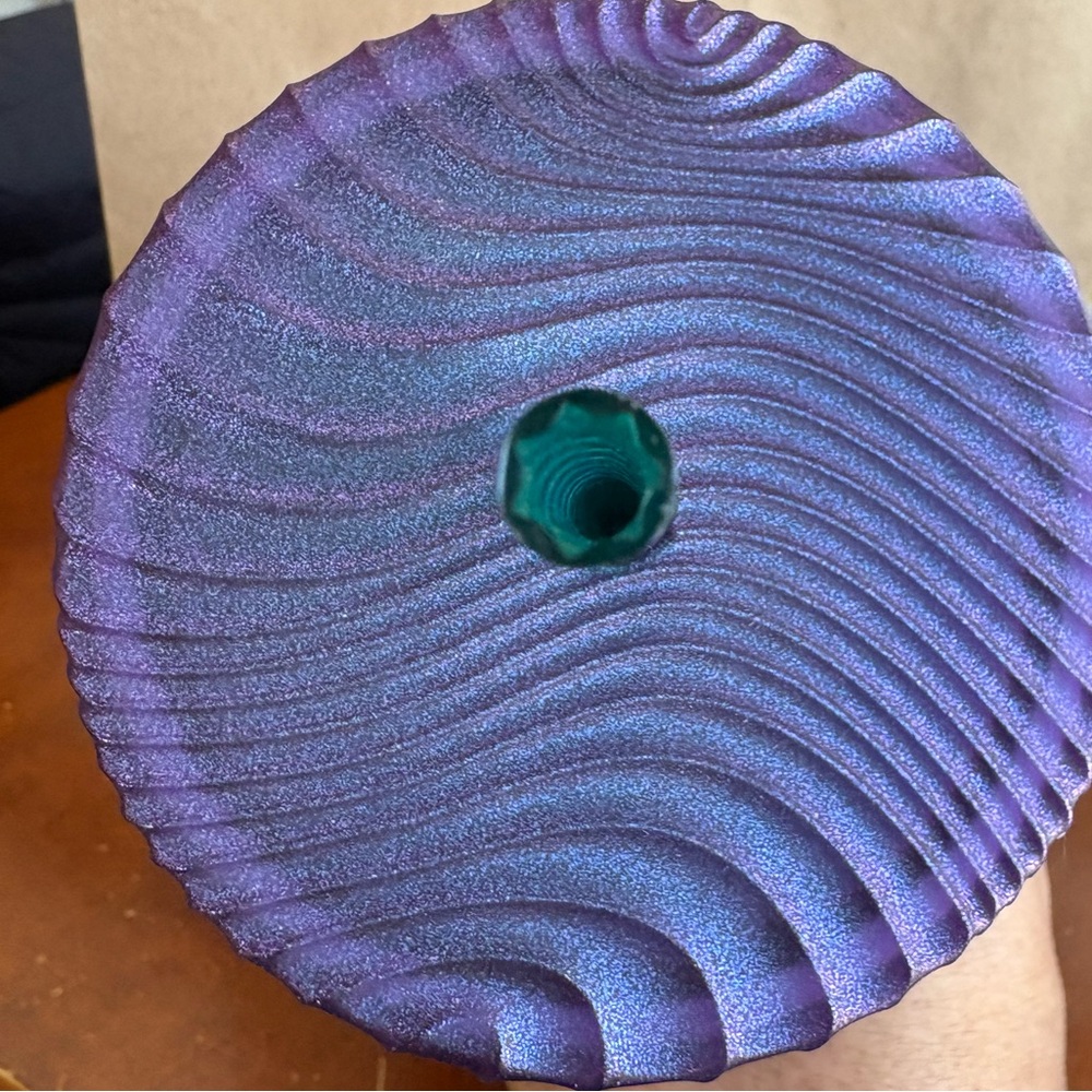 Starbucks Purple and Green Textured Lid